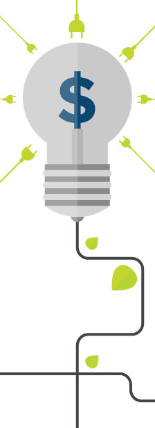 Money saving lightbulb
